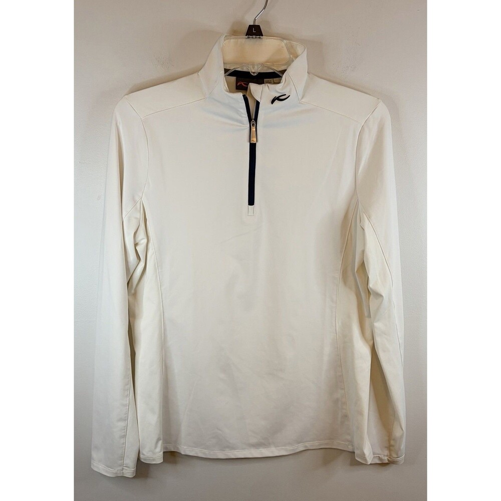 KJUS Women Movement 1/2 Zip Pullover Medium Long Sleeve Golf Performance UPF 50+